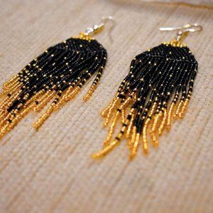 Bali beaded earrings
